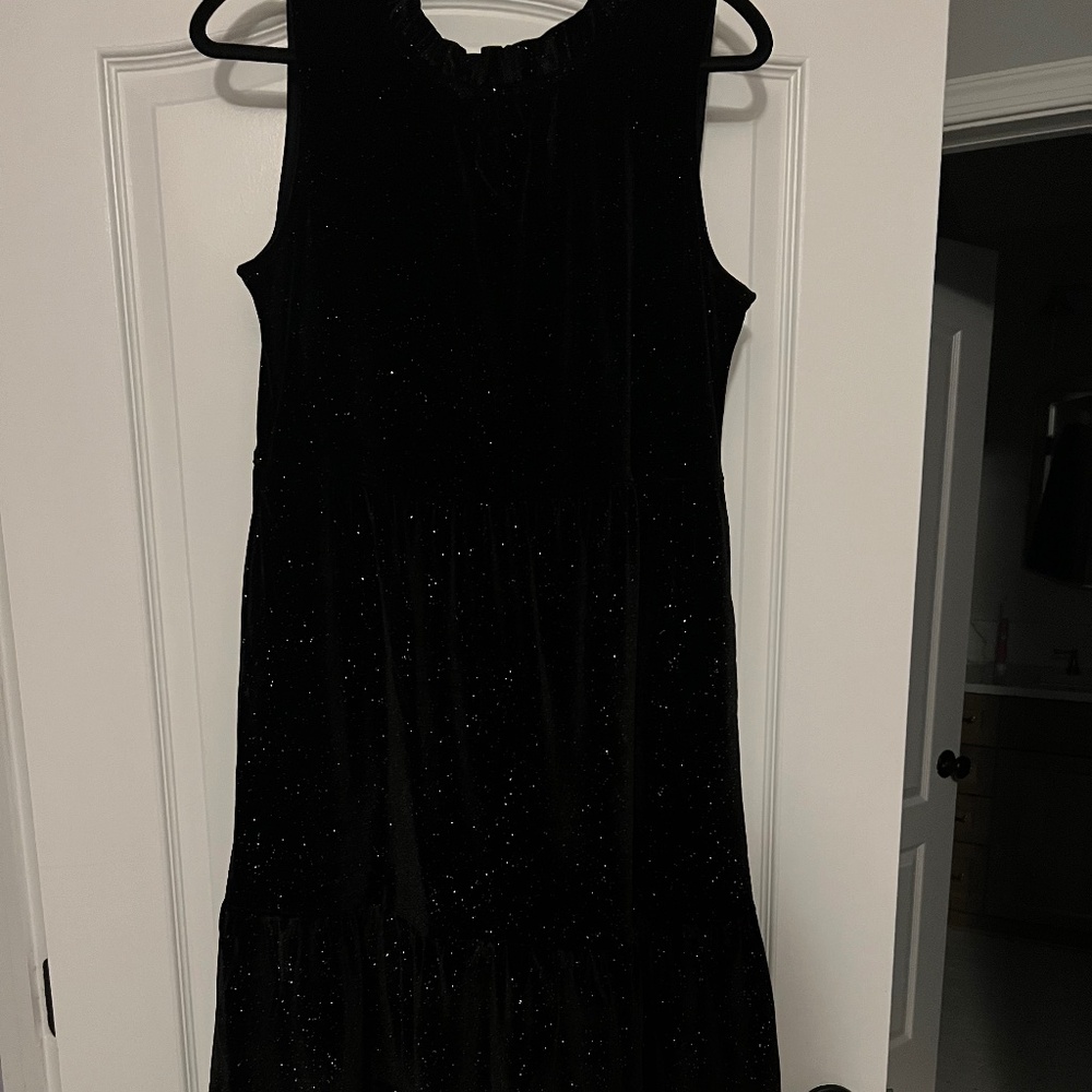 J crew velvet midi sparkle dress